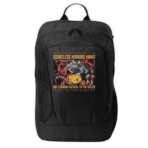 Japanese Horror Rat Retro Countless Horrors Await City Backpack