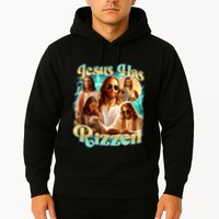 Jesus Has Rizzen He Is Rizzin Retro Christian Religious Hoodie