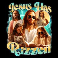 Jesus Has Rizzen He Is Rizzin Retro Christian Religious Impact Tech Backpack