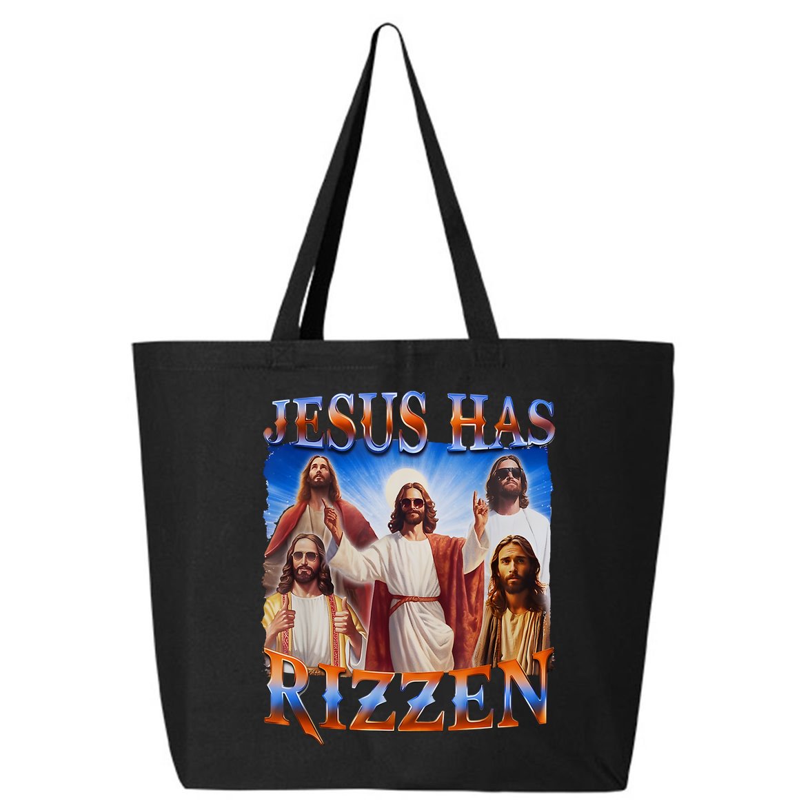 Jesus Has Rizzen He Is Rizzen 25L Jumbo Tote