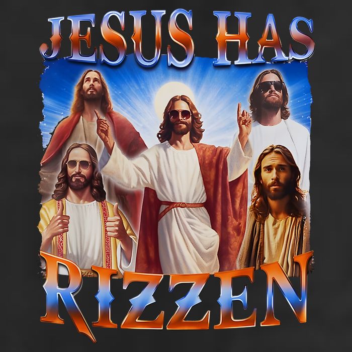 Jesus Has Rizzen He Is Rizzen 25L Jumbo Tote