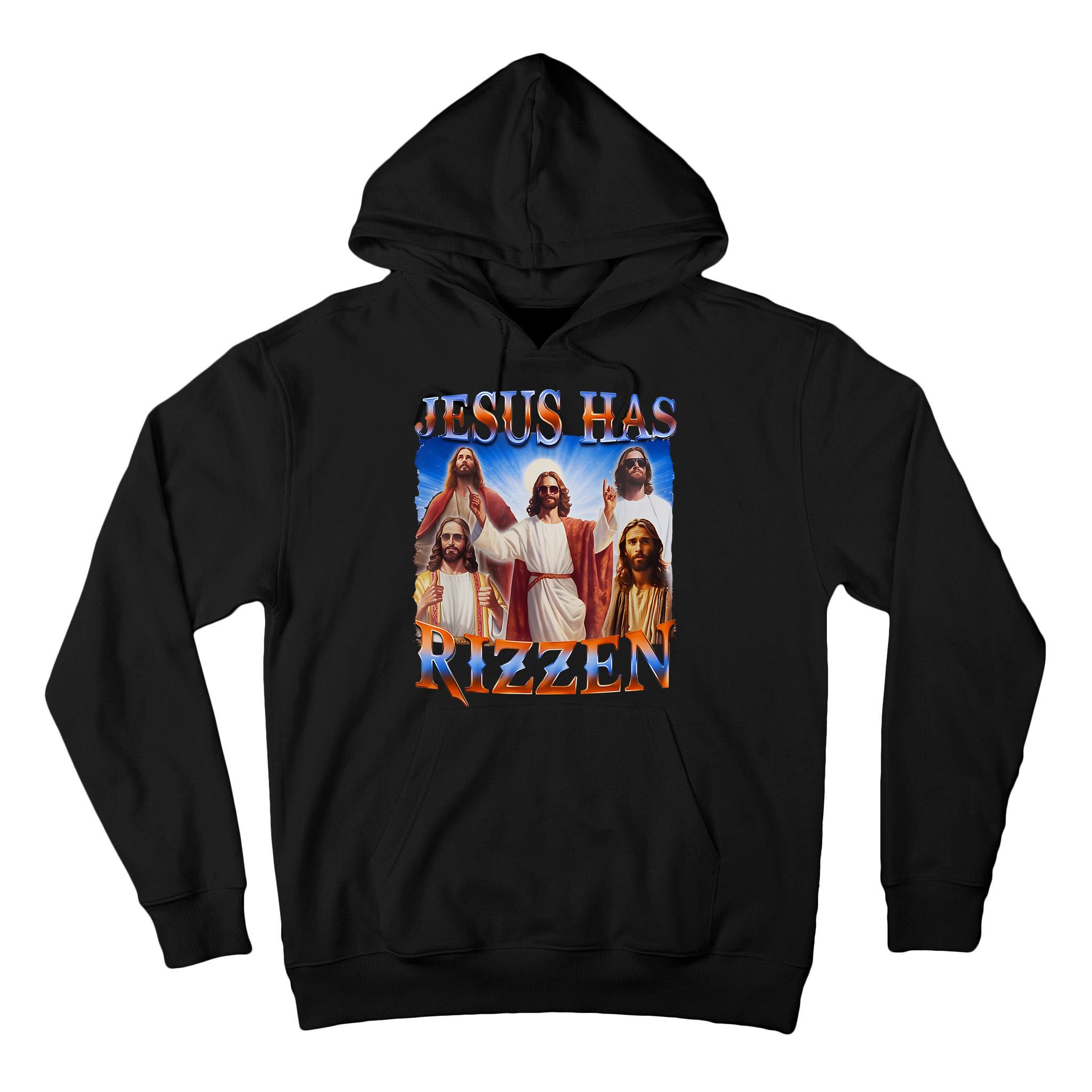 Jesus Has Rizzen He Is Rizzen Tall Hoodie