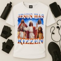 Jesus Has Rizzen He Is Rizzen Cooling Performance Crew T-Shirt