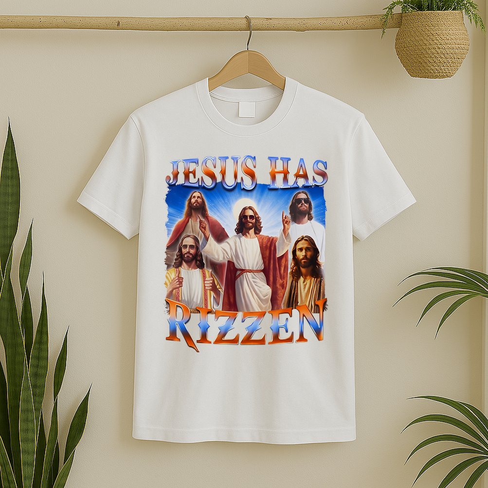 Jesus Has Rizzen He Is Rizzen T-Shirt