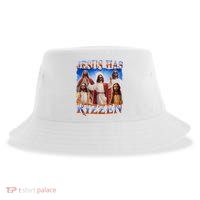 Jesus Has Rizzen He Is Rizzen Sustainable Bucket Hat
