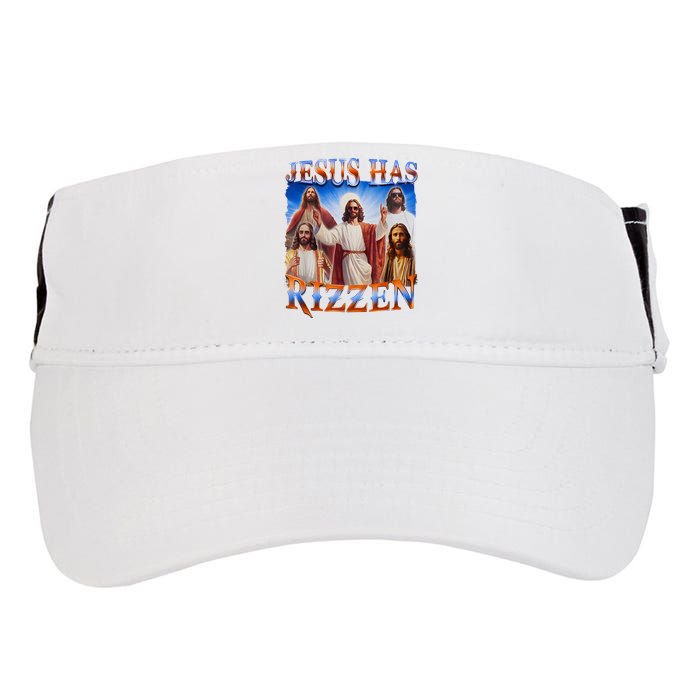 Jesus Has Rizzen He Is Rizzen Adult Drive Performance Visor