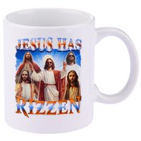 Jesus Has Rizzen He Is Rizzen 11oz C Handle Ceramic Mug
