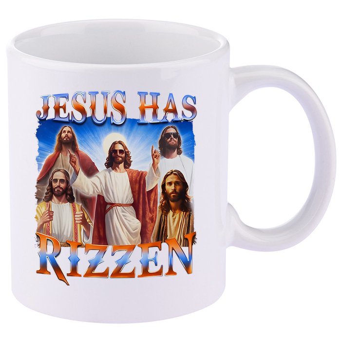 Jesus Has Rizzen He Is Rizzen 11oz C Handle Ceramic Mug