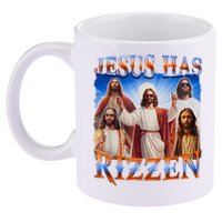 Jesus Has Rizzen He Is Rizzen 11oz C Handle Ceramic Mug
