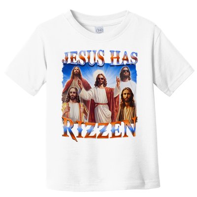 Jesus Has Rizzen He Is Rizzen Toddler T-Shirt
