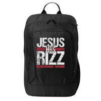 Jesus Has Rizz Simple Christian Faith Believer God Quote City Backpack