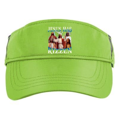 Jesus Has Rizzen Vintage Christian Design Jesus Adult Drive Performance Visor