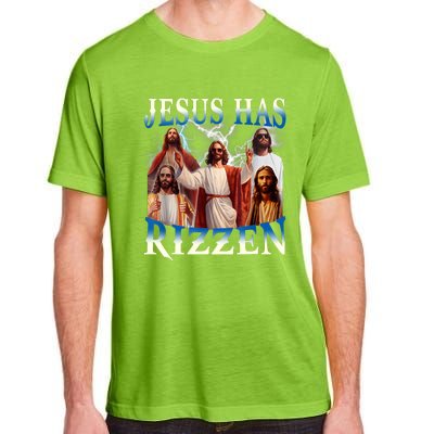 Jesus Has Rizzen Vintage Christian Design Jesus Adult ChromaSoft Performance T-Shirt