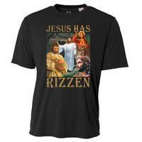 Jesus Has Rizzen Jesus Cool Funny Cooling Performance Crew T-Shirt