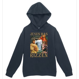 Jesus Has Rizzen Jesus Cool Funny Urban Pullover Hoodie