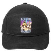 Jesus Has Rizzen 7-Panel Snapback Hat