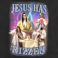 Jesus Has Rizzen Adult Drive Performance Visor