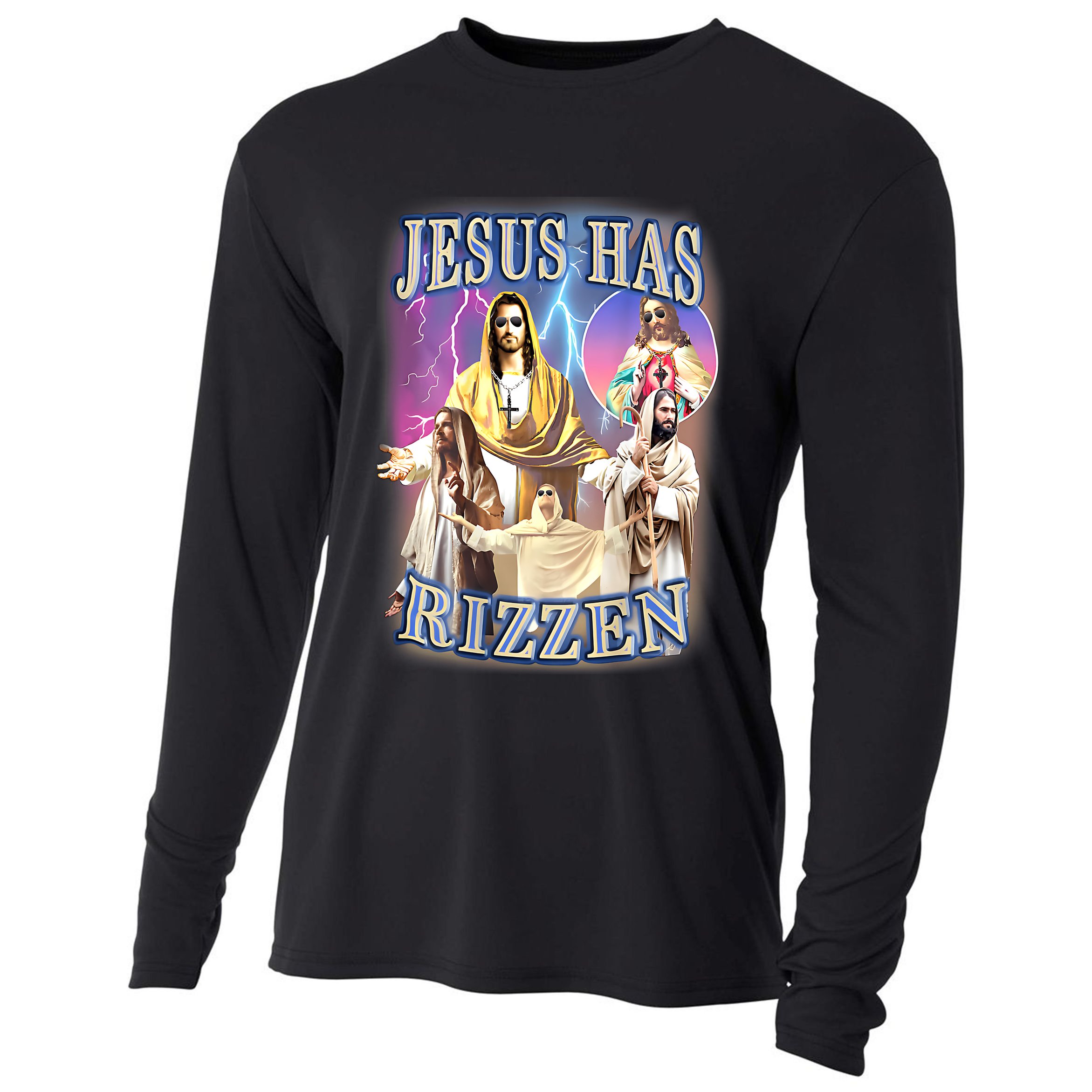 Jesus Has Rizzen Cooling Performance Long Sleeve Crew