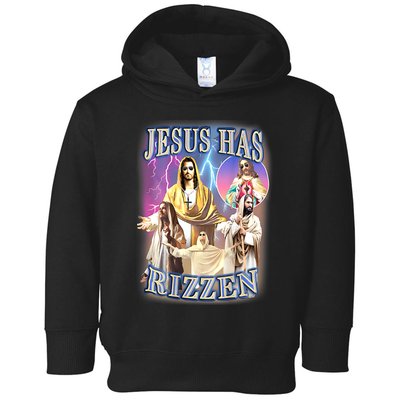 Jesus Has Rizzen Toddler Hoodie