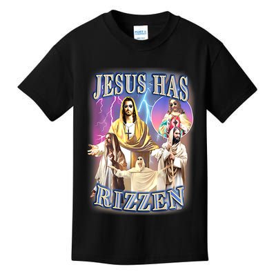 Jesus Has Rizzen Kids T-Shirt