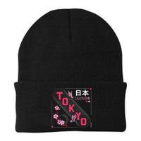 Japan Hello Spring Tokyo Text With Flower And Butterflies Beanie