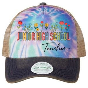 Junior High School Teacher Wildflowers Back To School Cool Gift Legacy Tie Dye Trucker Hat