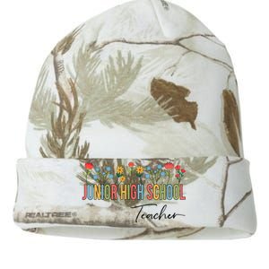 Junior High School Teacher Wildflowers Back To School Cool Gift Kati Licensed 12" Camo Beanie