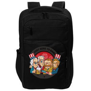 Just Here To Bang President Funny USA Impact Tech Backpack