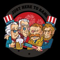 Just Here To Bang President Funny USA Impact Tech Backpack