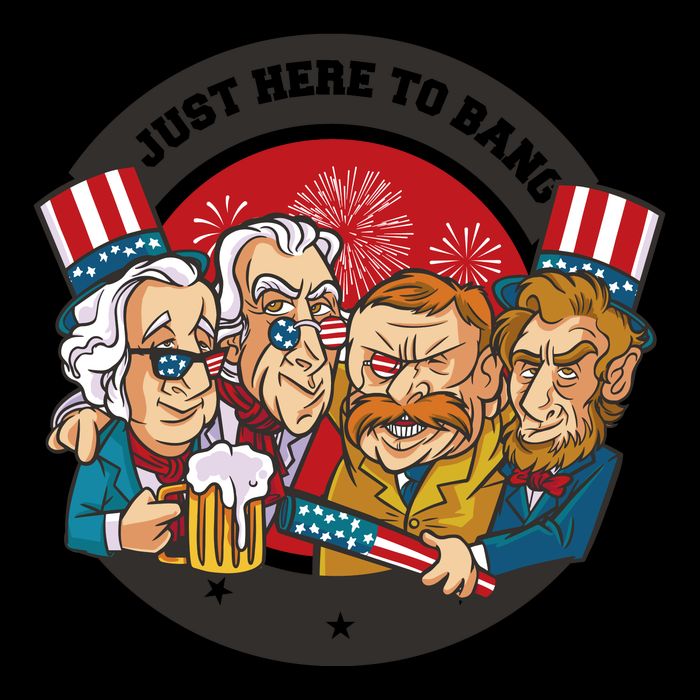 Just Here To Bang President Funny USA Impact Tech Backpack