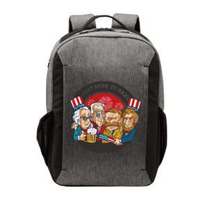 Just Here To Bang President Funny USA Vector Backpack