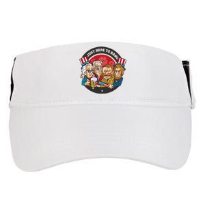 Just Here To Bang President Funny USA Adult Drive Performance Visor