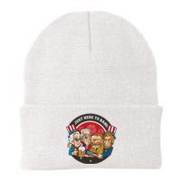 Just Here To Bang President Funny USA Knit Cap Winter Beanie