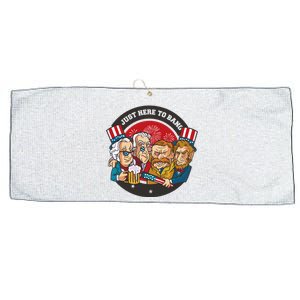 Just Here To Bang President Funny USA Large Microfiber Waffle Golf Towel