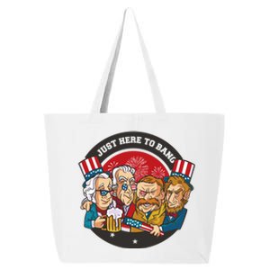 Just Here To Bang President Funny USA 25L Jumbo Tote