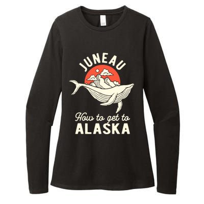 Juneau How To Get To Alaska Womens CVC Long Sleeve Shirt