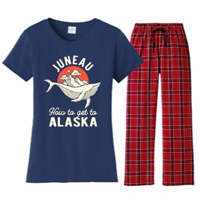 Juneau How To Get To Alaska Women's Flannel Pajama Set