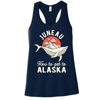 Juneau How To Get To Alaska Women's Racerback Tank