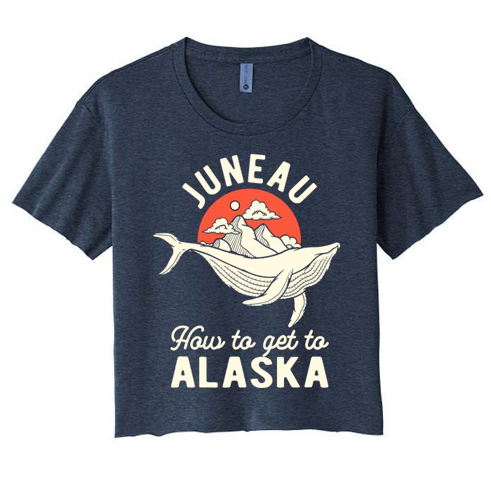 Juneau How To Get To Alaska Women's Crop Top Tee