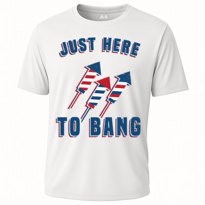 Just Here To Bang Funny 4th Of July Performance Shirt