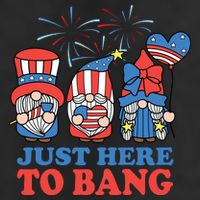 Just Here To Bang Gnome 4th Of July 25L Jumbo Tote