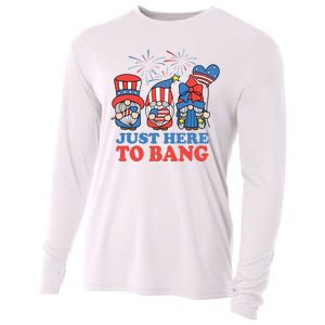 Just Here To Bang Gnome 4th Of July Cooling Performance Long Sleeve Crew