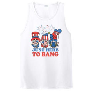 Just Here To Bang Gnome 4th Of July PosiCharge Competitor Tank