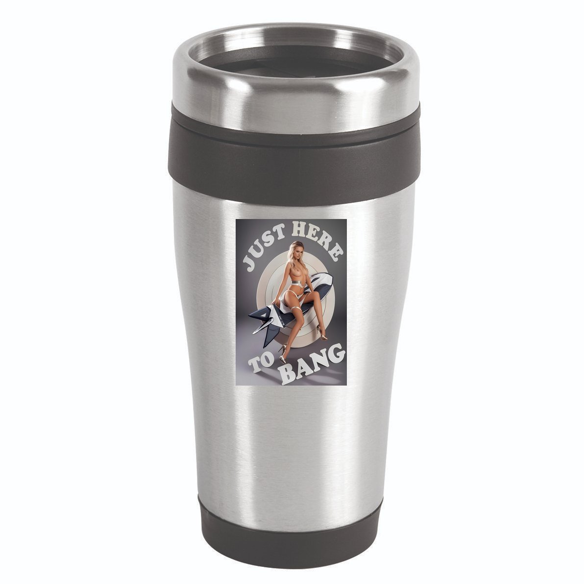 Just Here To Bang | Pin Up Girl 16oz Travel Tumbler