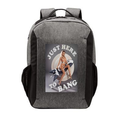 Just Here To Bang | Pin Up Girl Vector Backpack