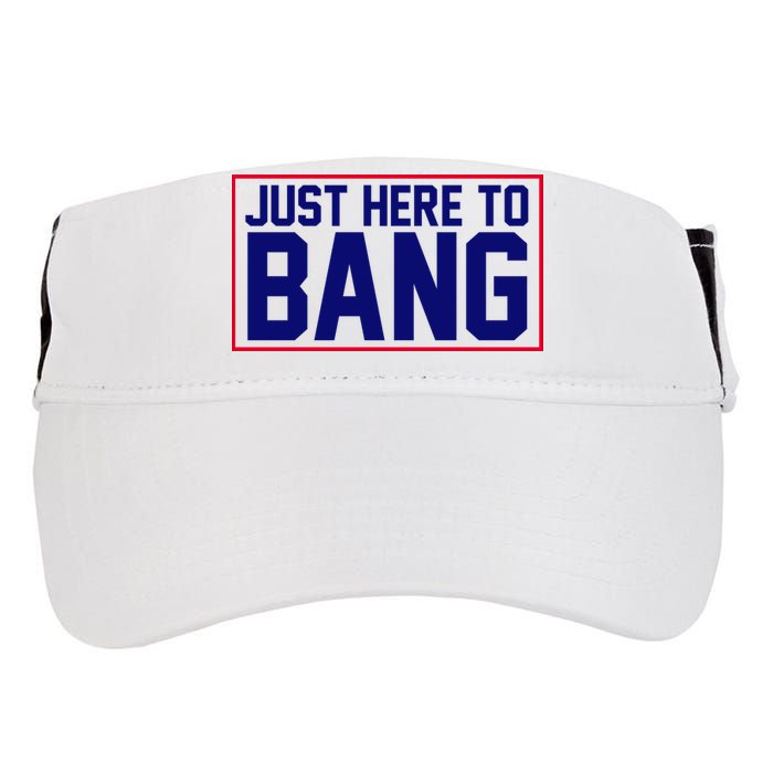 Just Here To Bang 4th Of July Adult Drive Performance Visor