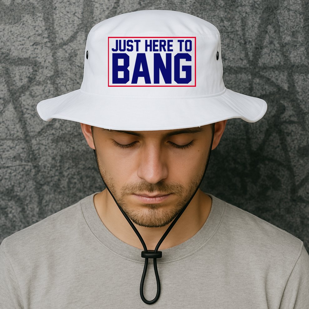 Just Here To Bang 4th Of July Bucket Hat