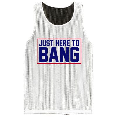 Just Here To Bang 4th Of July Mesh Reversible Basketball Jersey Tank