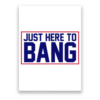 Just Here To Bang 4th Of July Poster