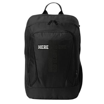 Just Here To Give God Glory Cute City Backpack